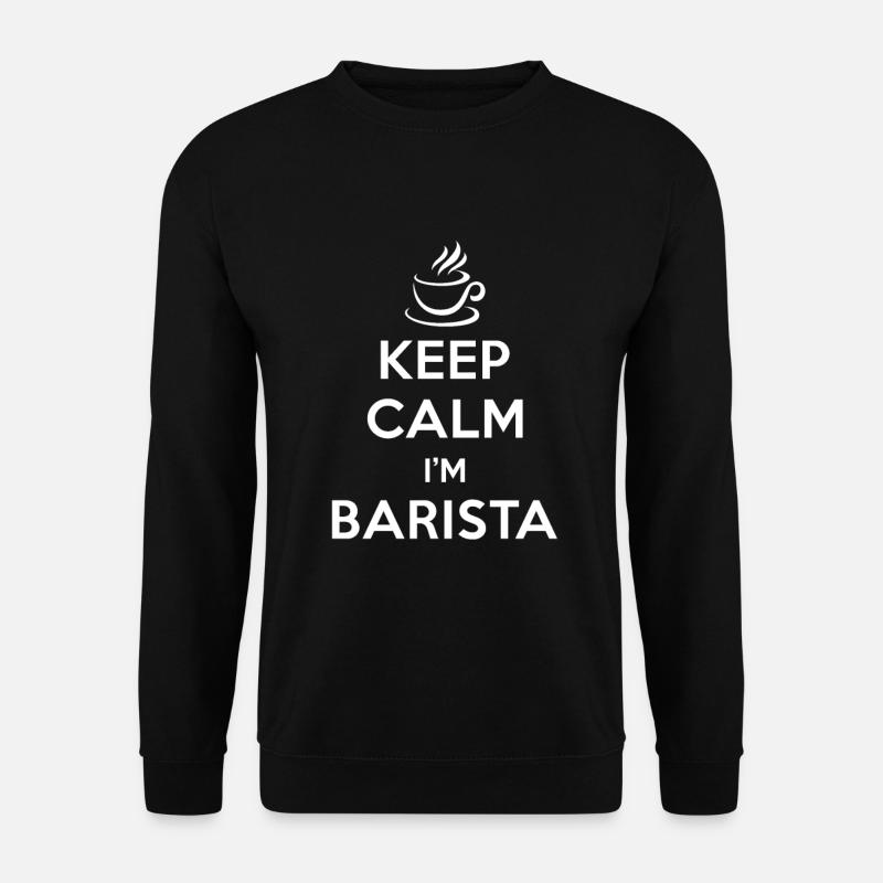 Barista Kaffee Koffein Cappuccino - Unisex Pullover - Schwarz
