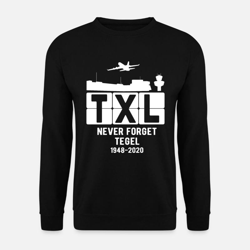Flughafen Tegel TXL Berlin Geschenkidee - Unisex Pullover - Schwarz