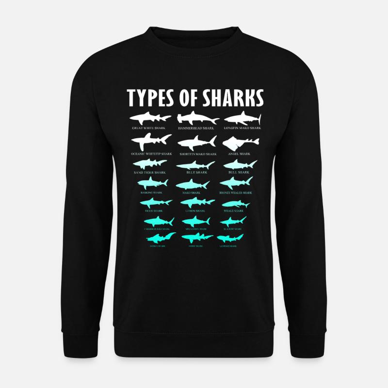 requin - Sweat-shirt Unisexe - noir