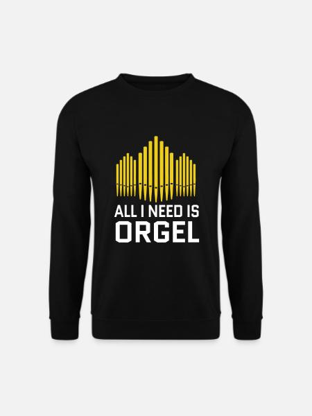 Orgel Orchester Dirigent Musiker Orgelspieler - Unisex Pullover - Schwarz