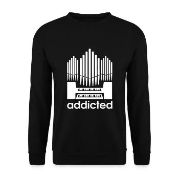 Orgue Église Joueur d'orgue Piano Musicien - Sweat-shirt Unisexe - noir - Devant - Alina (178cm) & Michal (187cm)