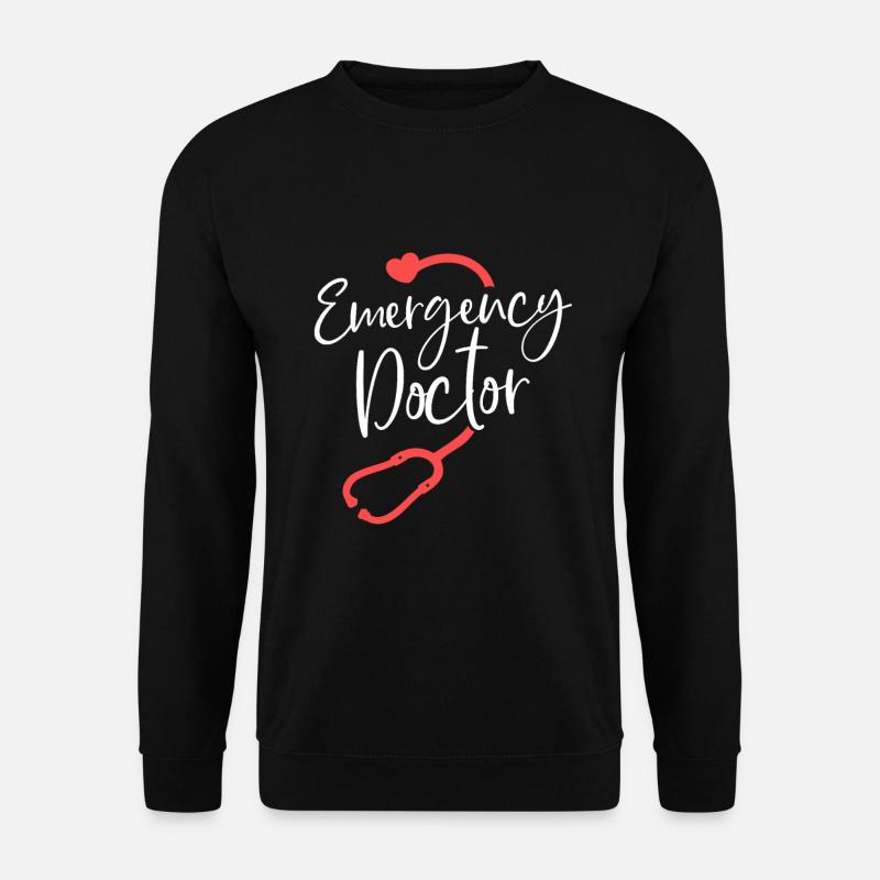 Notarzt Krankenhaus Stethoskop Arzt - Unisex Pullover - Schwarz