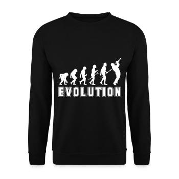 Trumpets evolution musicians marching band - Unisex Sweatshirt - black - Front - Alina (178cm) & Michal (187cm)