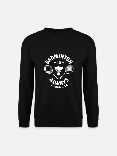 Badminton Hobby Federball Rückschlagspiel - Unisex Pullover - Schwarz