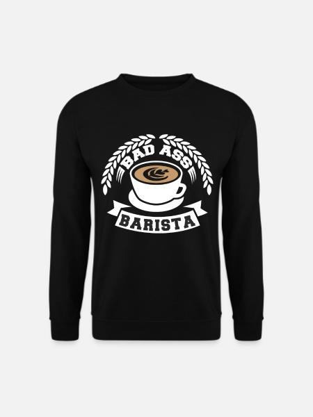 Barista Kaffeebohne Café Kaffee - Unisex Pullover - Schwarz
