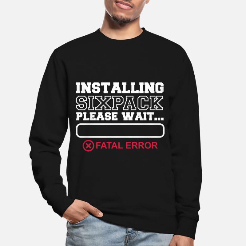 Installation de Sixpack ERROR Washboard abs Sweat-shirt Unisexe