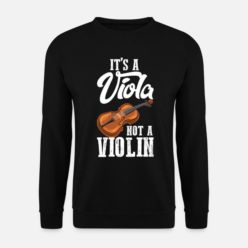Bratsche KEINE Violine Musikinstrument - Unisex Pullover - Schwarz