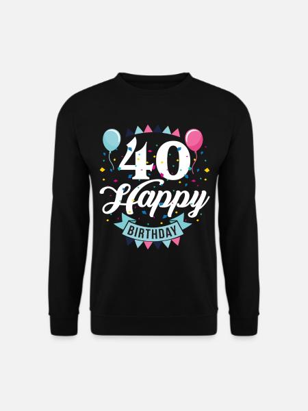 40 Geburtstag 40 Jahre Jahrgang 1981 - Unisex Pullover - Schwarz
