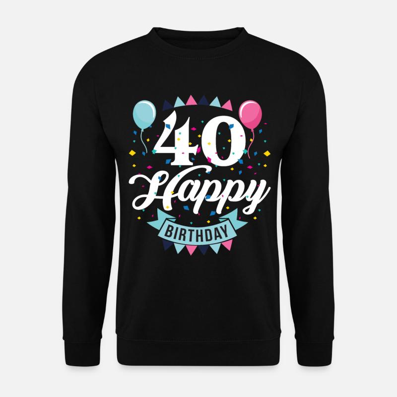 40e anniversaire 40 ans nés en 1981 - Sweat-shirt Unisexe - noir