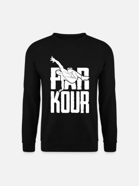 Parkour culture corporelle Outdoor Workout - Sweat-shirt Unisexe - noir