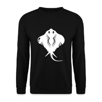 Stingray rays poison sting sea - Unisex Sweatshirt - black - Front - Alina (178cm) & Michal (187cm)