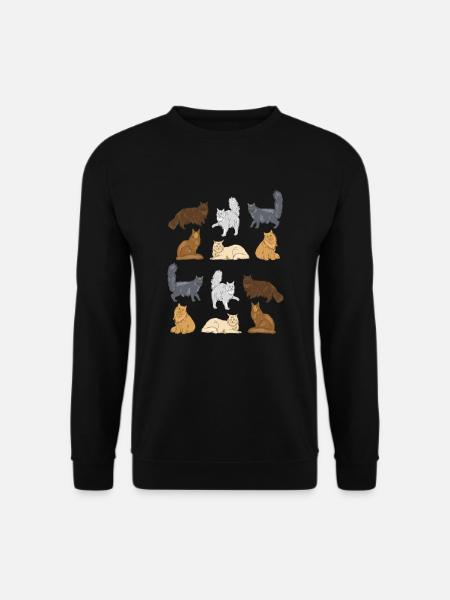 Maine Coon Chat Chat Chat - Sweat-shirt Unisexe - noir