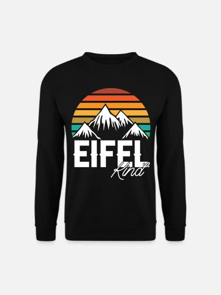 Eifelkind Retro Gebirge Wandern Berge - Unisex Pullover - Schwarz