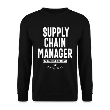 Supply Chain Manager Gift Funny Job Titre - Sweat-shirt Unisexe - noir - Devant - Alina (178cm) & Michal (187cm)