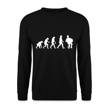 Accordion accordion accordionist hand harmonica - Unisex Sweatshirt - black - Front - Alina (178cm) & Michal (187cm)