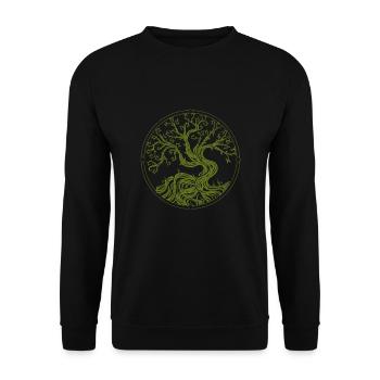 Arbre de vie - Sweat-shirt Unisexe - noir - Devant - Alina (178cm) & Michal (187cm)