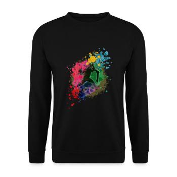 Scooter Tretroller Stunts Skatepark - Unisex Pullover - Schwarz - Vorne - Alina (178cm) & Michal (187cm)