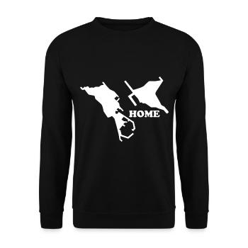 Helgoland Heimat Nordsee Insel Düne - Unisex Pullover - Schwarz - Vorne - Alina (178cm) & Michal (187cm)