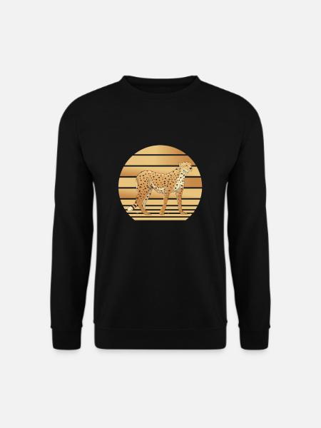 Gepard Leopard - Unisex Pullover - Schwarz