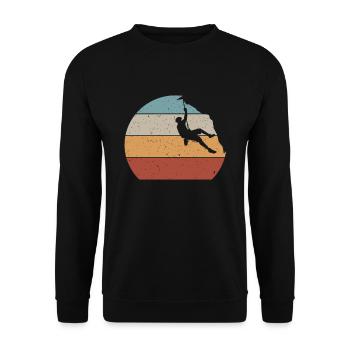 Escalade Bouldern Grimpeur Bergsport Bouldering - Sweat-shirt Unisexe - noir - Devant - Alina (178cm) & Michal (187cm)