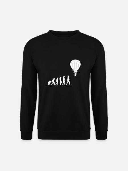 Heißluftballon Ballonfahrer Ballonpilot Ballonflug - Unisex Pullover - Schwarz