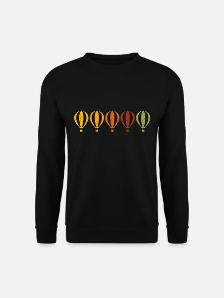 Heißluftballon Ballonfahrer Ballonpilot Ballonflug - Unisex Pullover - Schwarz