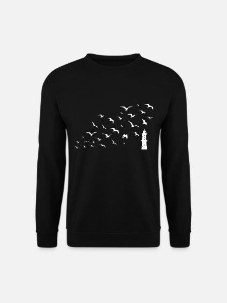 Leuchtturm Nordsee Norddeutsch Leuchttürme Küste - Unisex Pullover - Schwarz