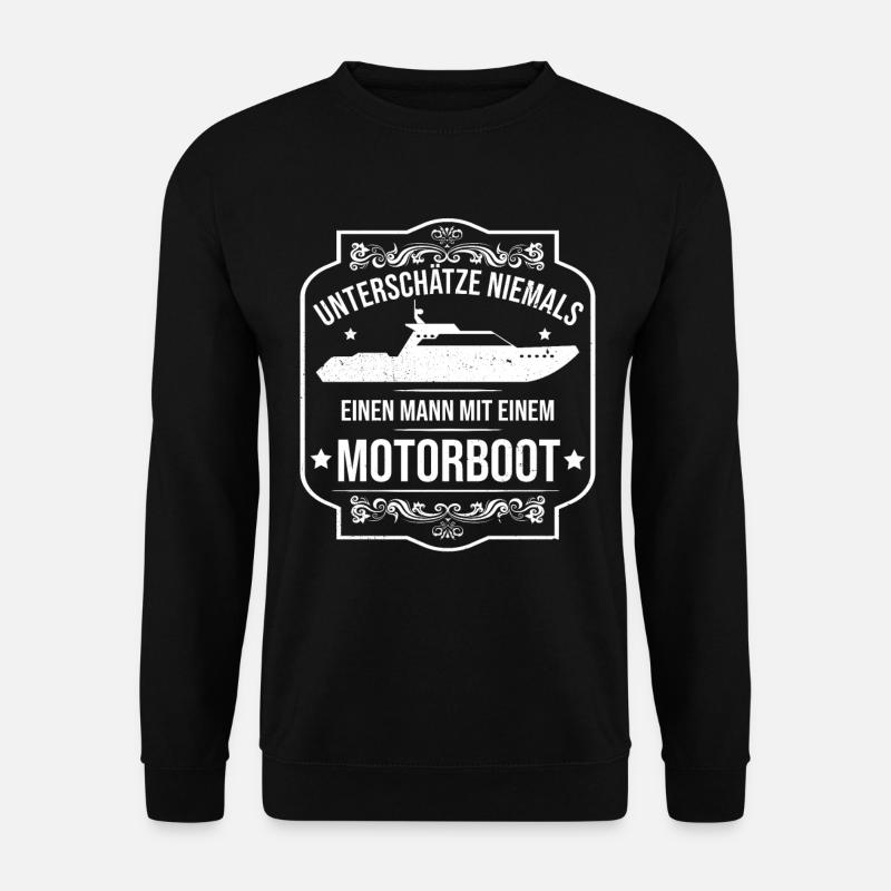 Bootsbesitzer Motorboot Bootsfahrer Bootsfahrt - Unisex Pullover - Schwarz