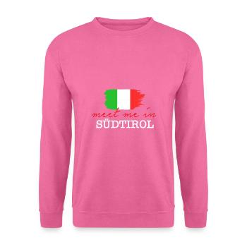 Tyrol du Sud Italie Tiroler Winterurlaub Berge - Sweat-shirt Unisexe - rose - Devant