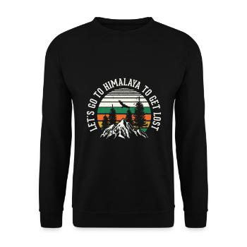 Himalaya Asie Everest Népal - Sweat-shirt Unisexe - noir - Devant - Alina (178cm) & Michal (187cm)
