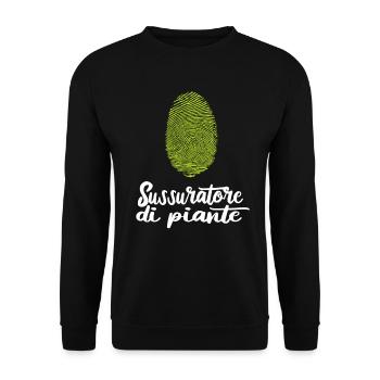 Giardiniere Giardino sussuatore di piante - Unisex Pullover - Schwarz - Vorne - Alina (178cm) & Michal (187cm)