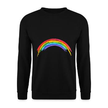 Rainbow Children's Schooling - Unisex Sweatshirt - black - Front - Alina (178cm) & Michal (187cm)