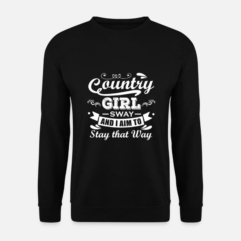 Cowboy Country Western Mädchen - Unisex Pullover - Schwarz