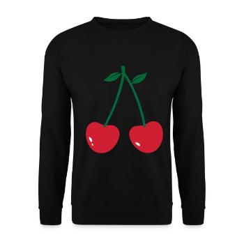Cerise - Sweat-shirt Unisexe - noir - Devant - Alina (178cm) & Michal (187cm)