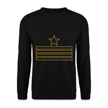 Kapitän Stern Nautiker Bootsmann Skipper Nautik - Unisex Pullover - Schwarz - Vorne - Alina (178cm) & Michal (187cm)