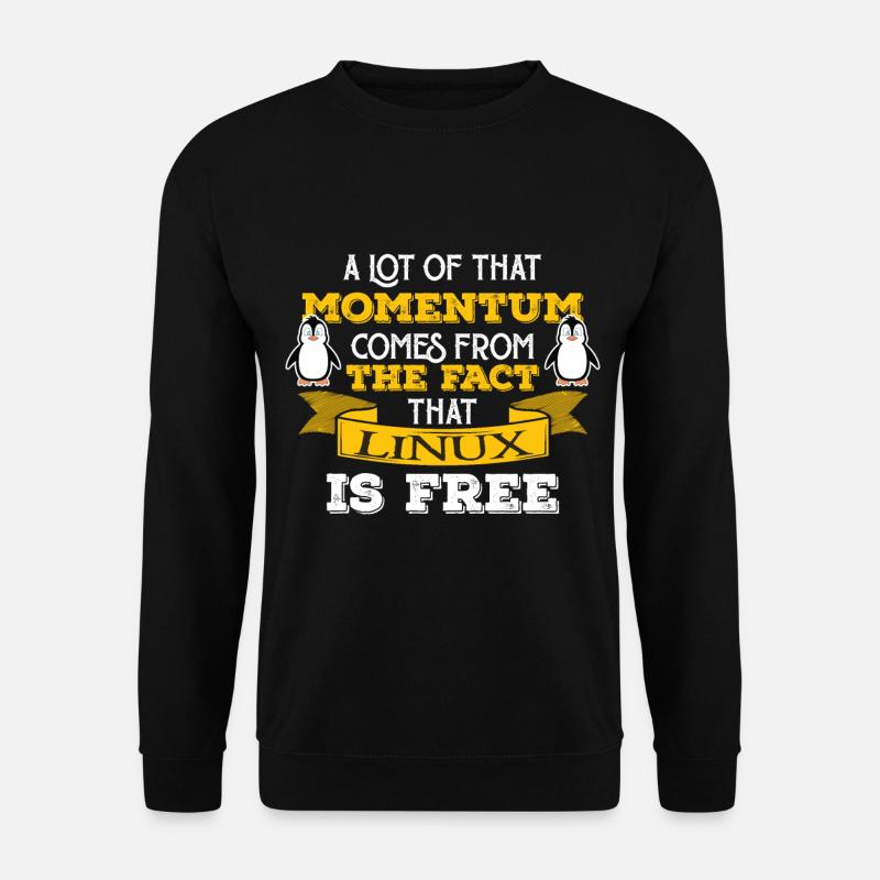 Linux Nerd Computer IT Geek - Unisex Pullover - Schwarz