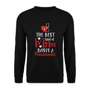 Paramedics and mother ambulance first aid - Unisex Sweatshirt - black - Front - Alina (178cm) & Michal (187cm)