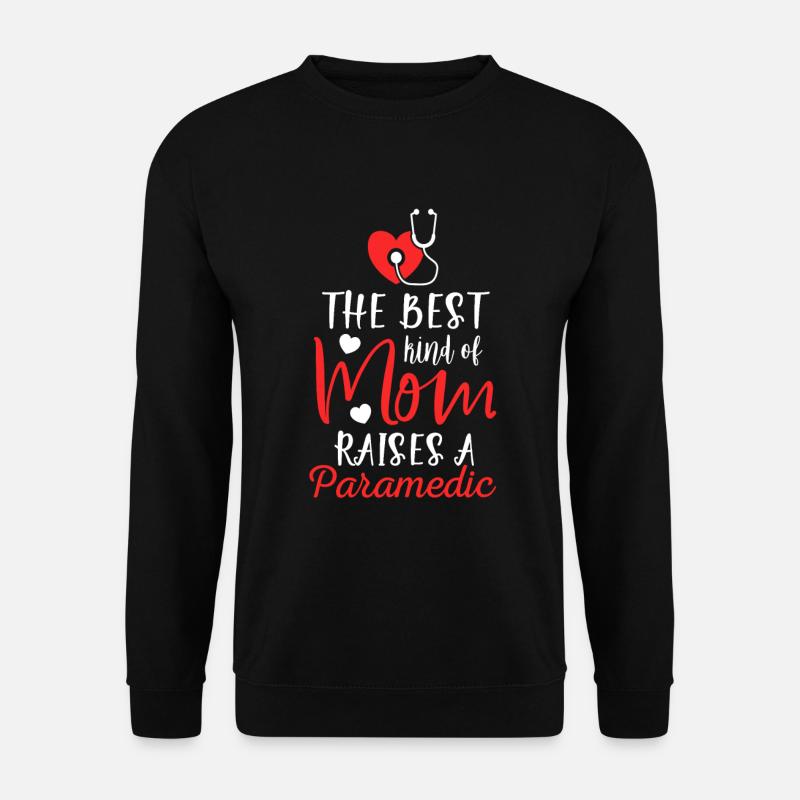 Sanitäter und Mutter Krankenwagen Erste Hilfe - Unisex Pullover - Schwarz