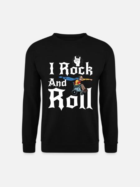 Rollstuhl Rock and Roll - Unisex Pullover - Schwarz