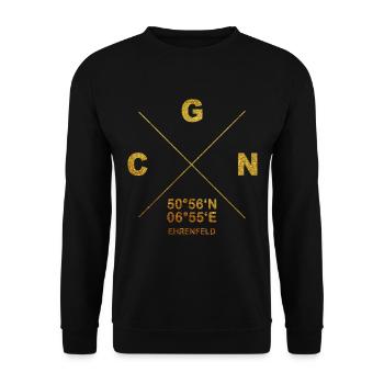 CGN Patrie Cologne Ehrenfeld Veedel coordonnées Kölle - Sweat-shirt Unisexe - noir - Devant - Alina (178cm) & Michal (187cm)