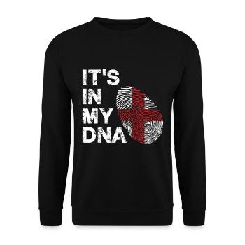 Londres Anglais DNA Angleterre - Sweat-shirt Unisexe - noir - Devant - Alina (178cm) & Michal (187cm)