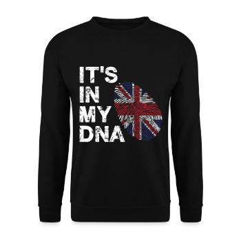 Londres Britannique DNA Royaume-Uni - Sweat-shirt Unisexe - noir - Devant - Alina (178cm) & Michal (187cm)