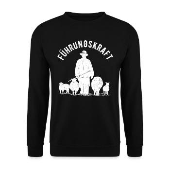 Schafe Schäfer Schafhirte Führungskraft Tierwirt - Unisex Pullover - Schwarz - Vorne - Alina (178cm) & Michal (187cm)