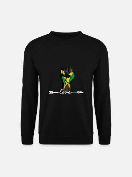 Jamaïque Poing Jamaïcain Amour - Sweat-shirt Unisexe - noir