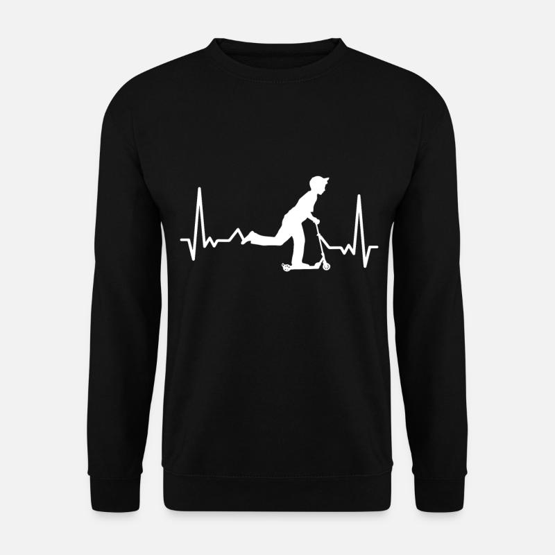 Scooter Herzschlag Roller Stunts - Unisex Pullover - Schwarz