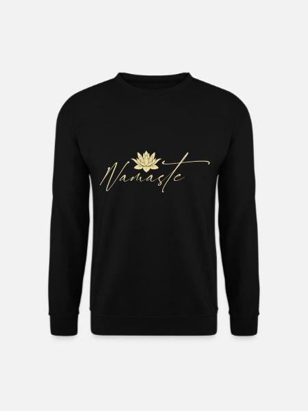 Namaste Yoga Lotus Fleur Méditation - Sweat-shirt Unisexe - noir