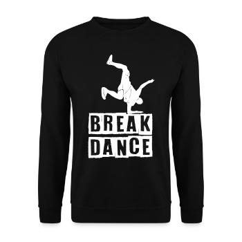 Breakdance Tanzen Tänzer BBoy - Unisex Pullover - Schwarz - Vorne - Alina (178cm) & Michal (187cm)