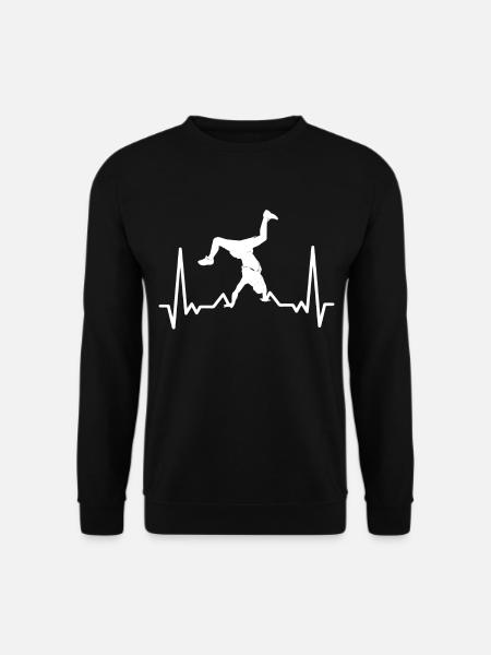 Breakdance Herzschlag Breakdancer - Unisex Pullover - Schwarz