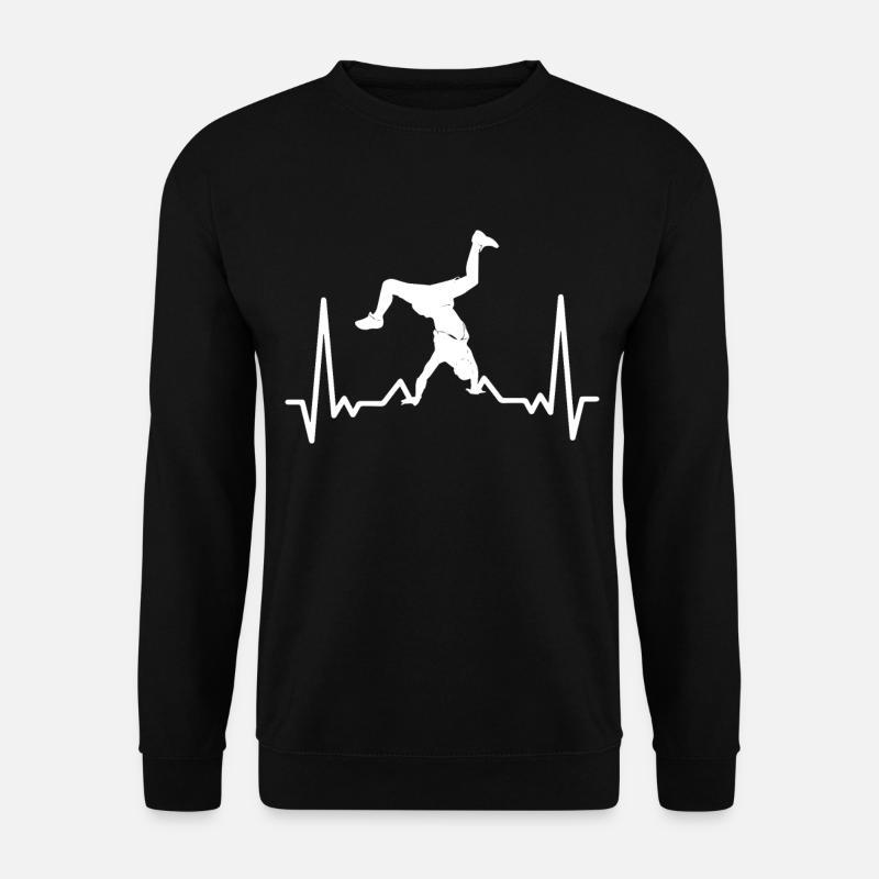 Breakdance Herzschlag Breakdancer - Unisex Pullover - Schwarz