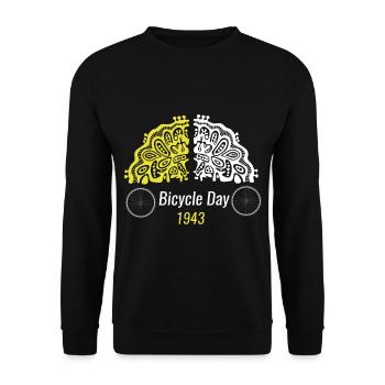 Bicycle Day 1943 GOA Hofmann Psychedelic - Unisex Pullover - Schwarz - Vorne - Alina (178cm) & Michal (187cm)